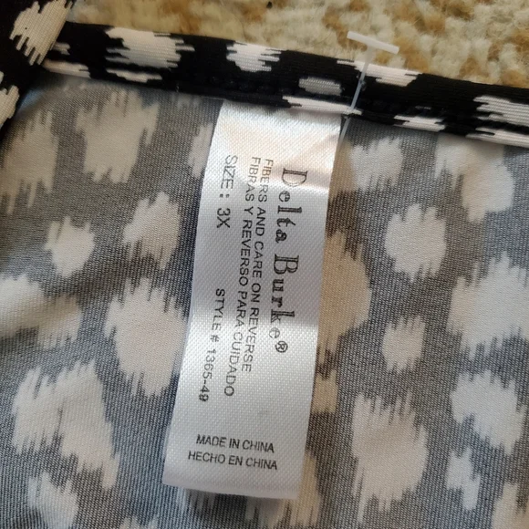 DELTA BURKE Lace Trim Slip Dress Chemise 3X - Picture 5 of 8